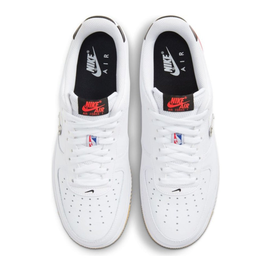 straal alliantie Dragende cirkel Nike Air Force 1 Low LV8 NBA White/Bright Crimson-Black Light Up Shoes –  LightUpNike