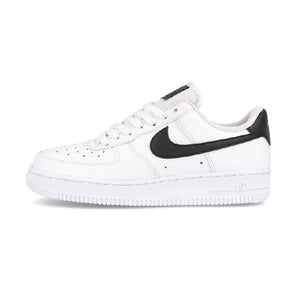 Custom White Nike Air Force 1 Black Swoosh Light Up Shoes