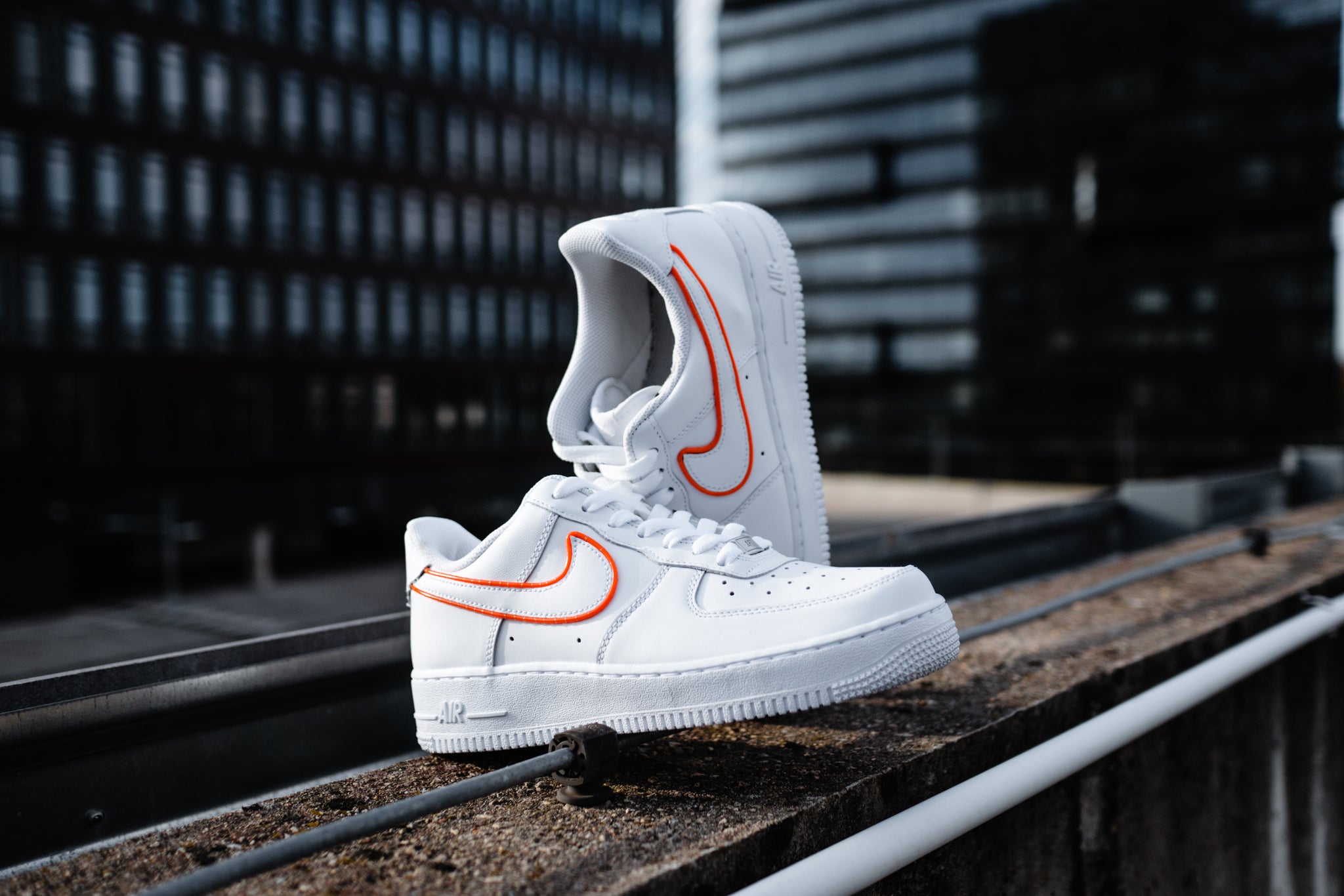 Light Up Nike Air Force 1's '07 RED Womens