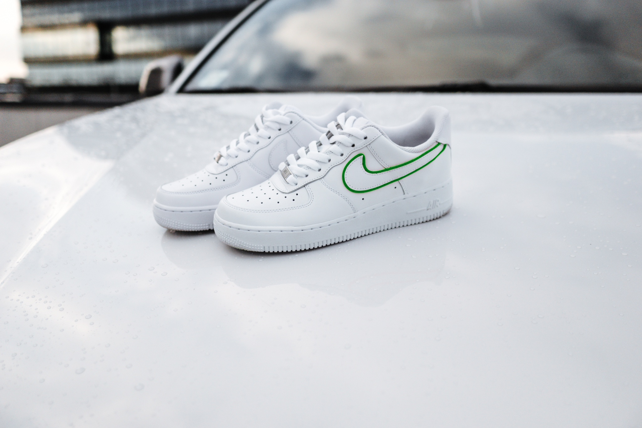 Light Up Nike Air Force 1's '07 GREEN Mens