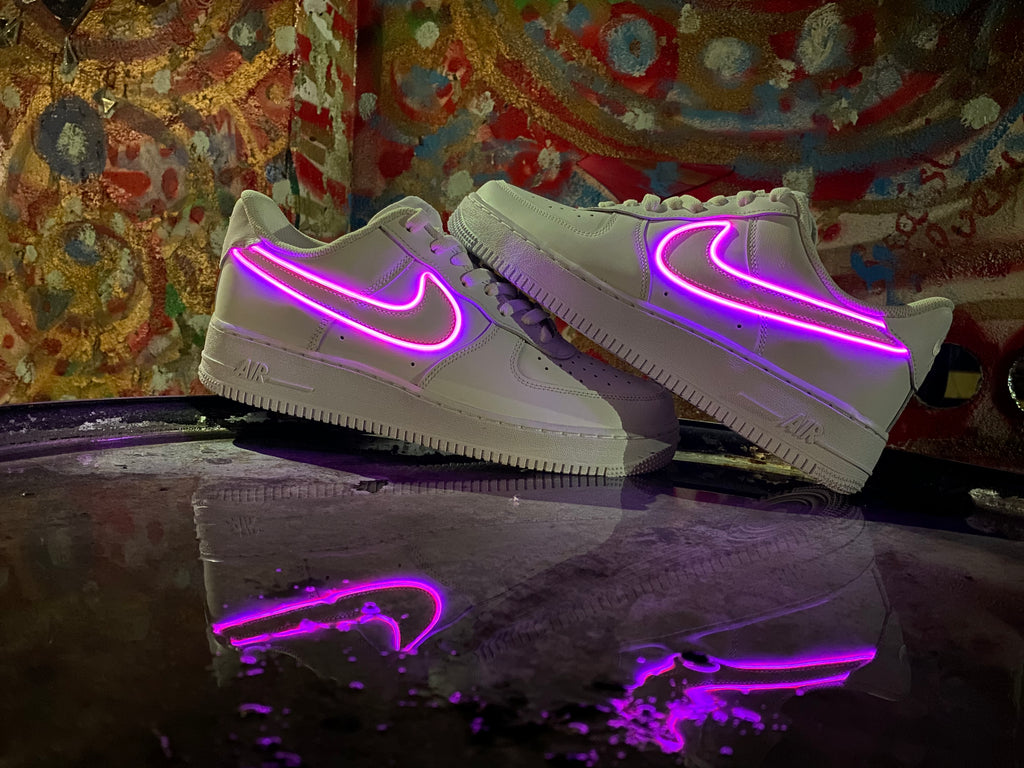 Light Up Nike Shoes Neon Lights, One Button 5 Modes, Usb Rechargeable –  Lightupnike