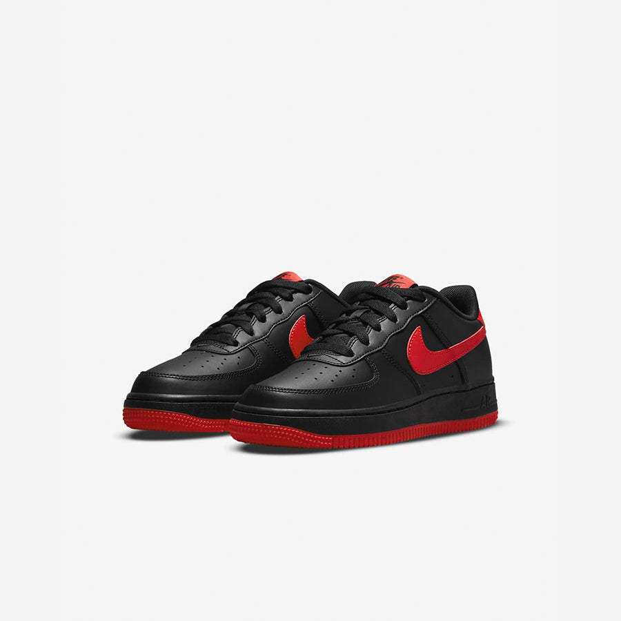 Nike Air Force 1 Low "BLACK UNIVERSITY RED" Light Up Shoes