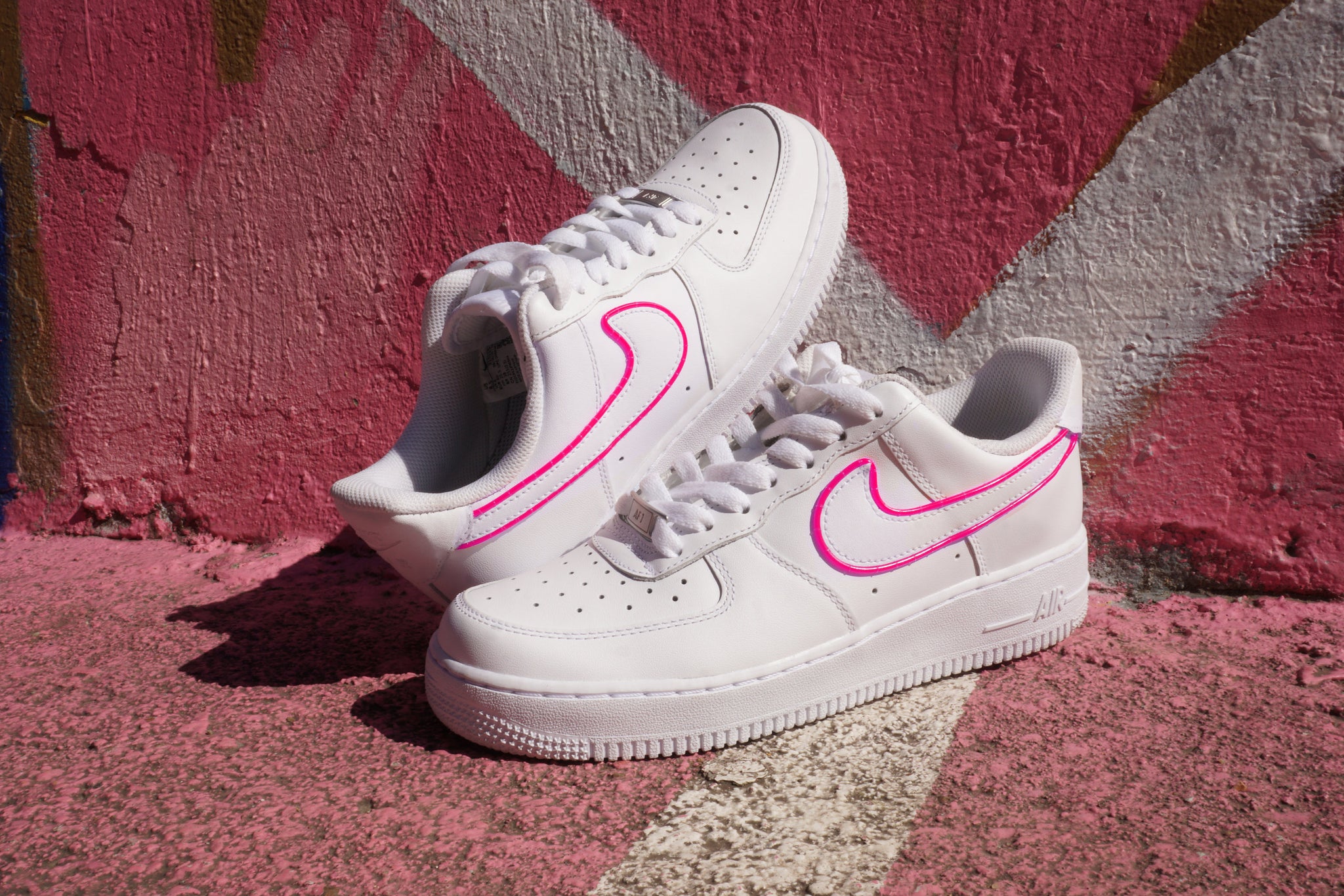 Light Up Nike Air Force 1's '07 PINK Womens