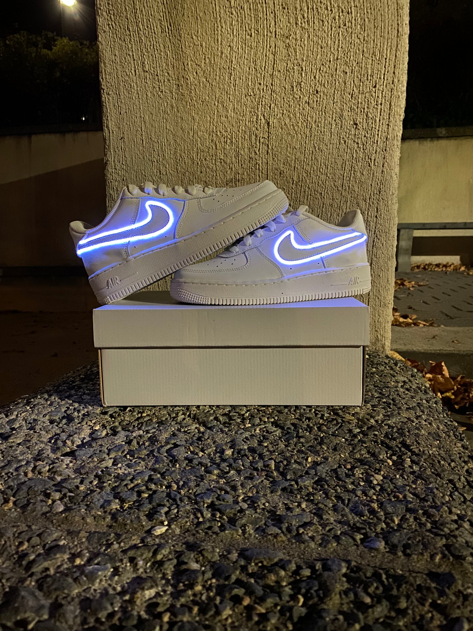 Light Up Nike Air Force 1's '07 WHITE Womens